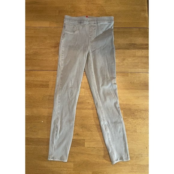 Spanx Ankle Jean-Ish Pants Womens S/P Taupe Pull On Back Pockets - Picture 1 of 7
